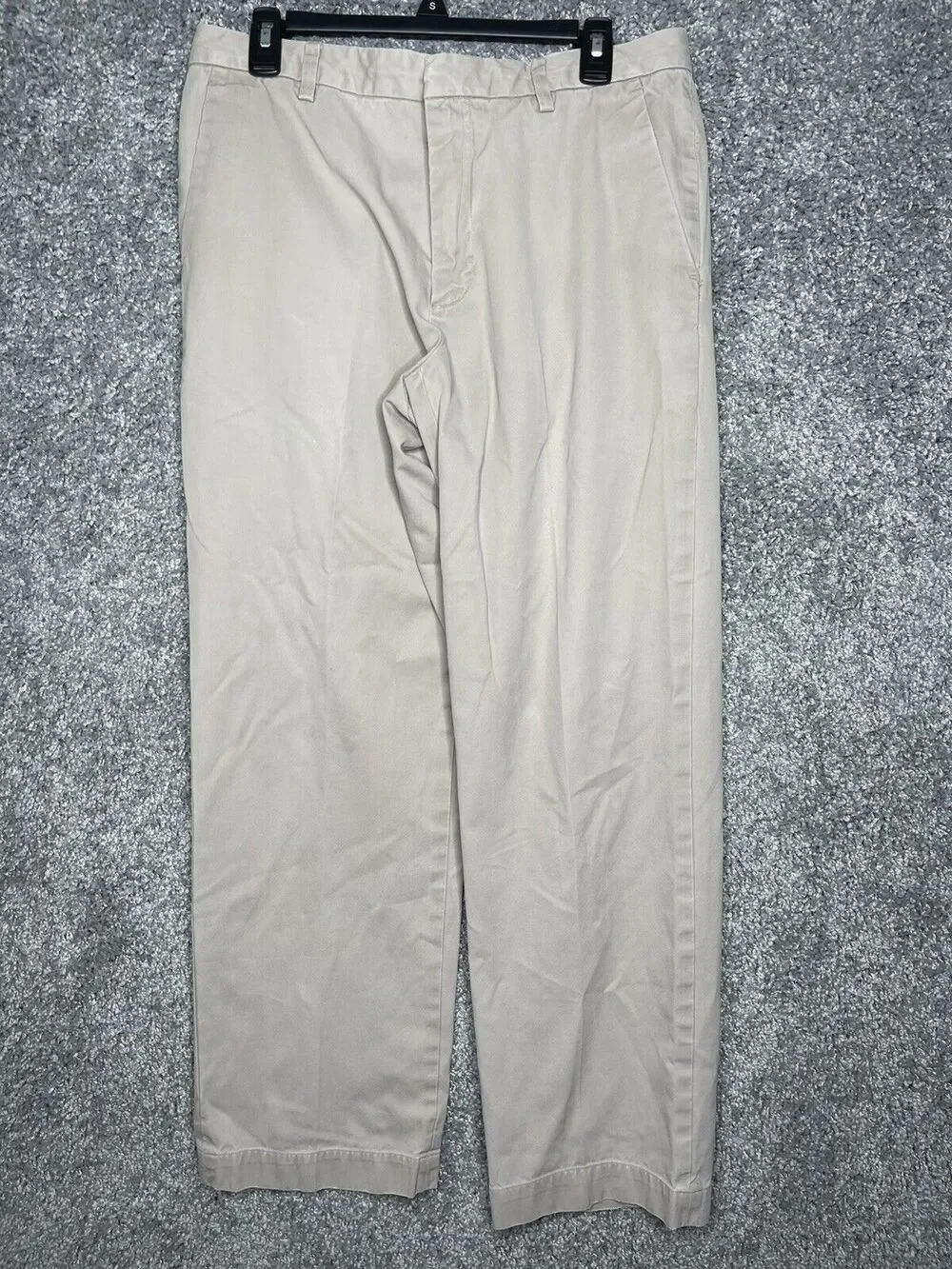 Men's Banana Republic Pants Dawson Khakis 33/32 Hook &Eye Adults Cotton